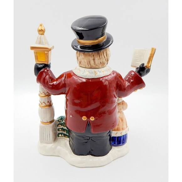 Fitz & Floyd Omnibus Teapot 1993 Village Carolers 42 oz - Picture 3 of 11